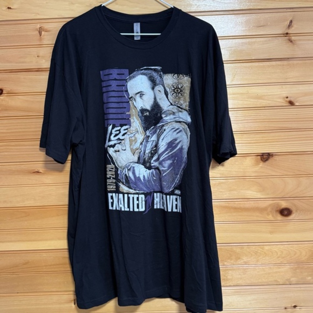 Brodie Lee AEW Exhalted in Heaven Black Graphic Tee XXL